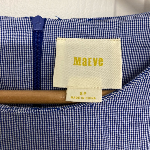 Anthropologie Maeve Ramona Plaid Ruffle Blouse - Picture 4 of 6